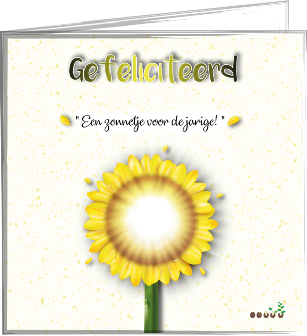Gefeliciteerd "zonnebloem"